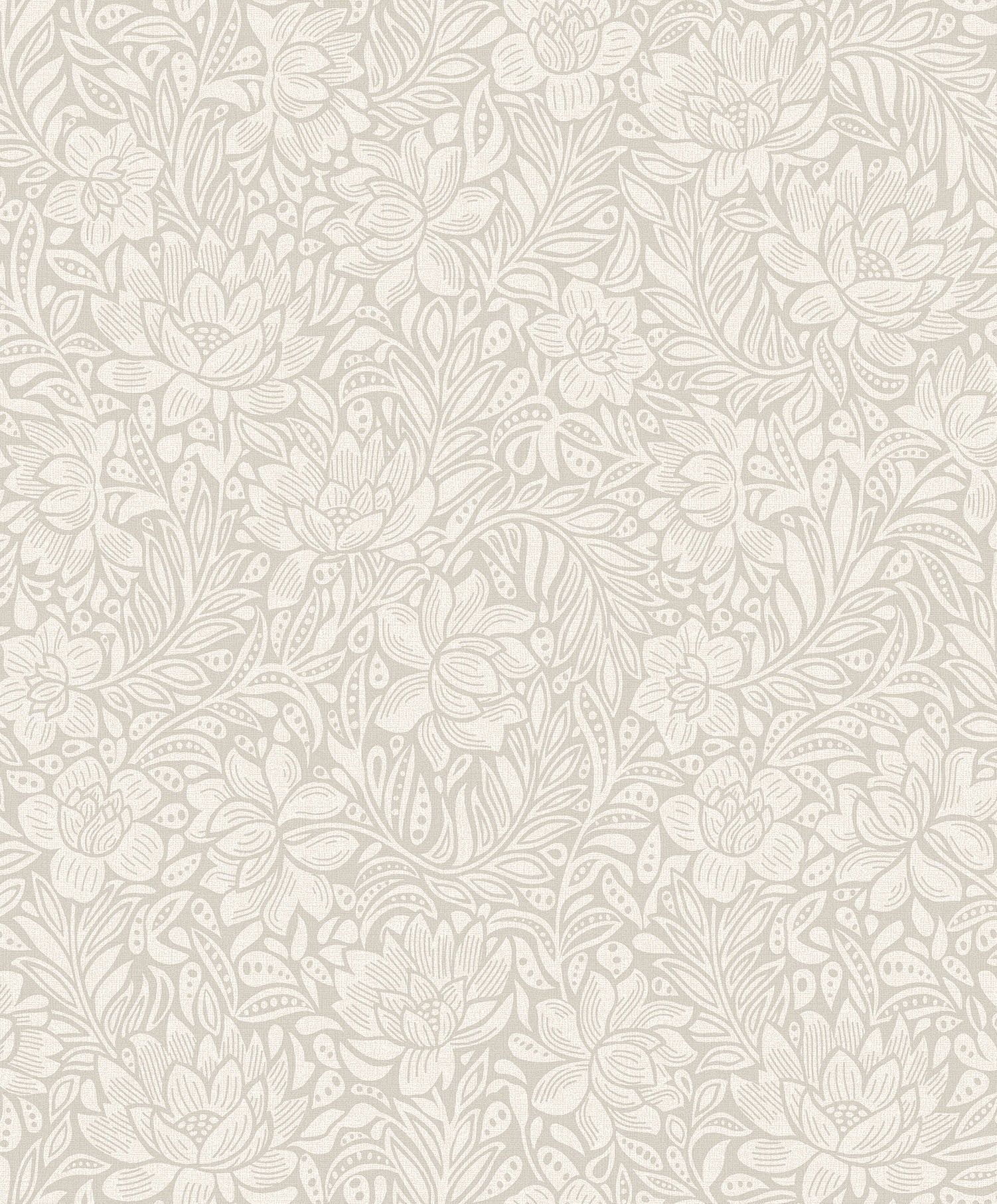 Eijffinger behang Posy 316020 chesnut off white