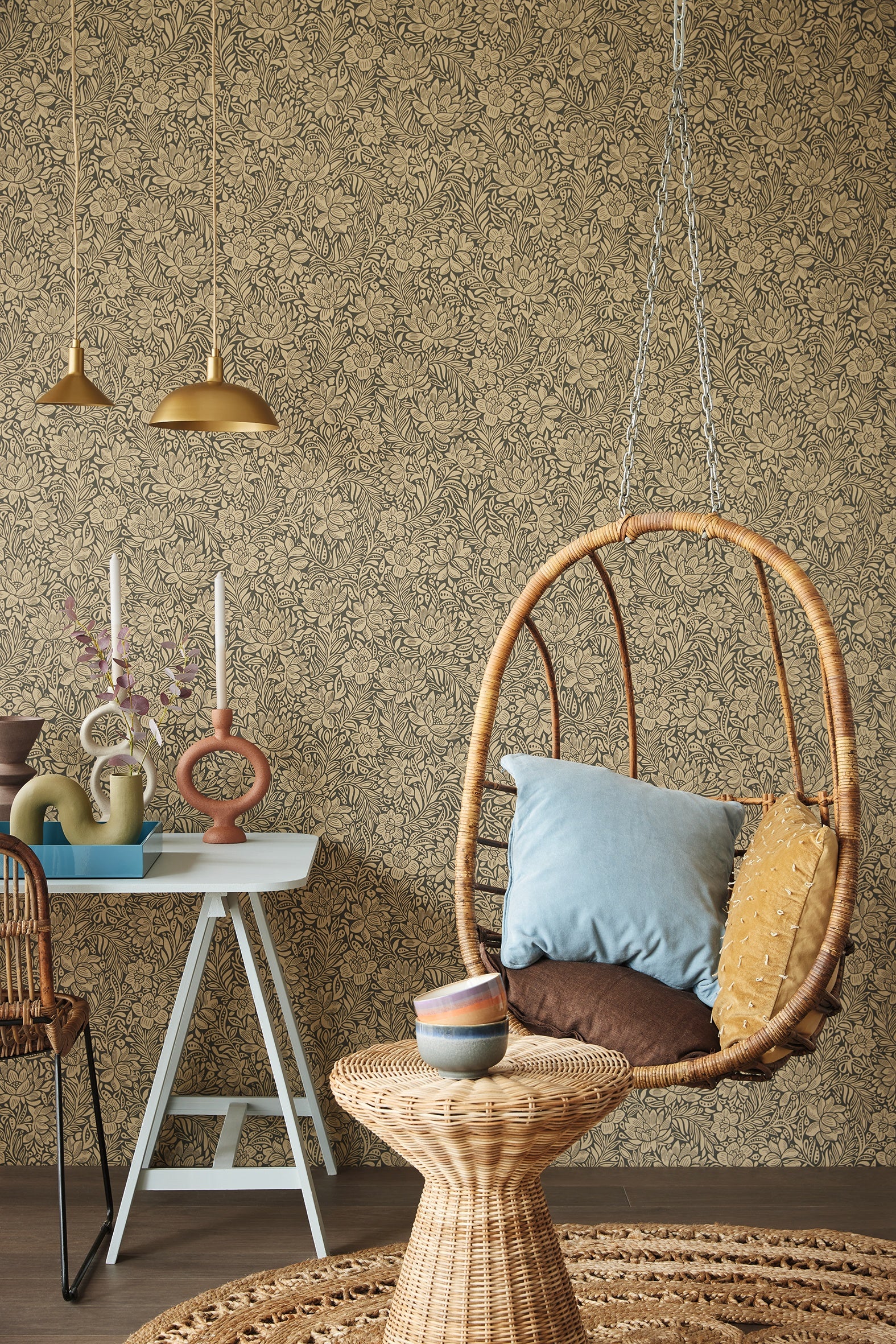 Eijffinger behang Posy 316022 in interieur