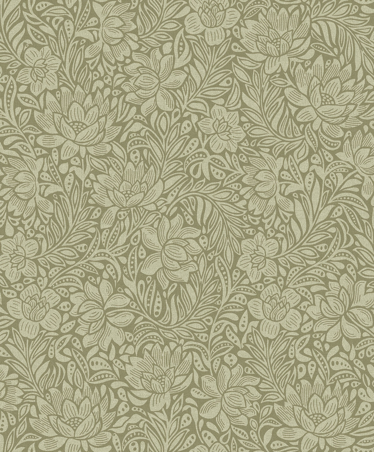 Eijffinger behang Posy 316024 chesnut moss