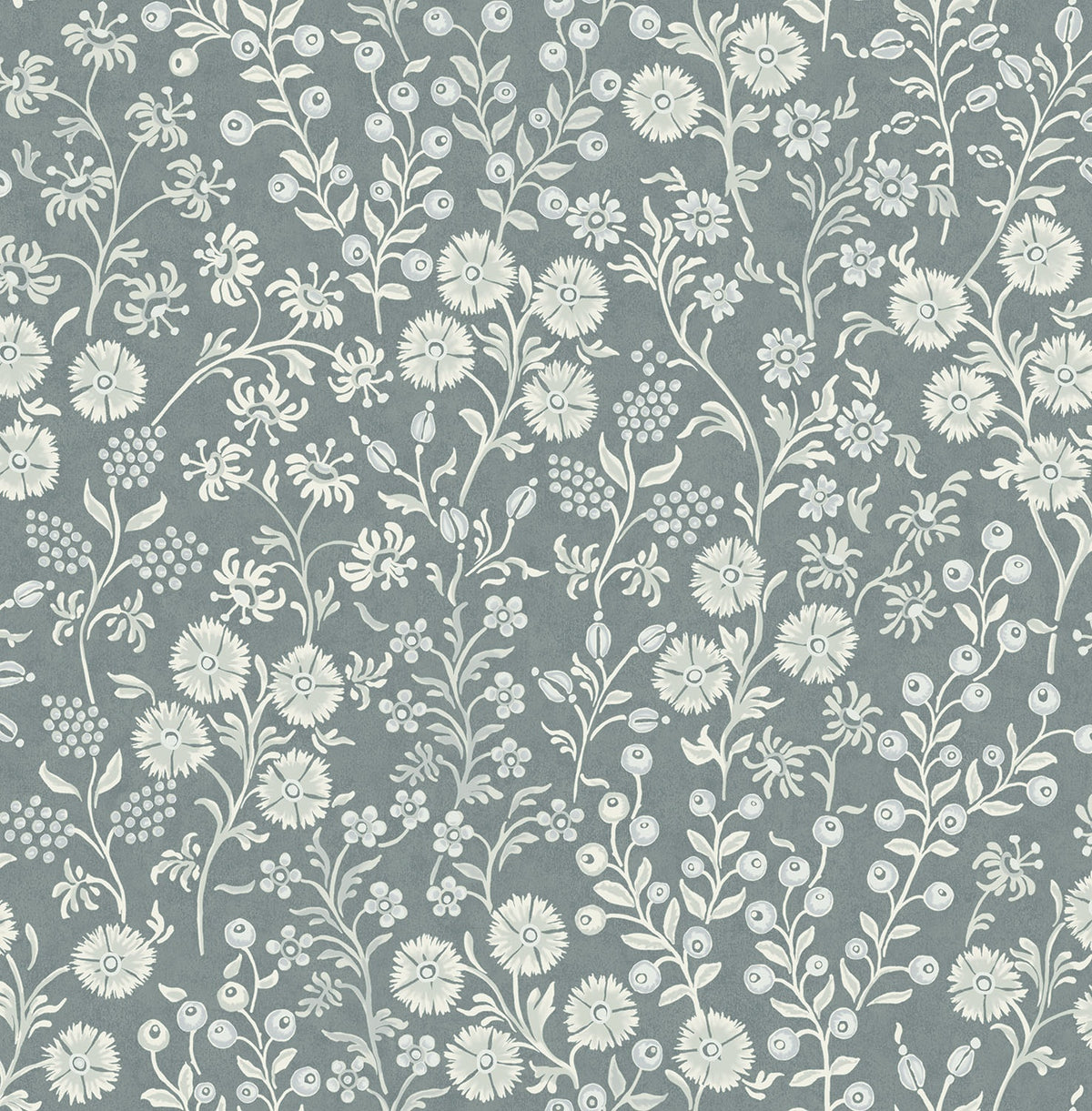Eijffinger behang Posy 316046 foliage silver blue
