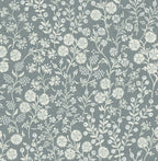 Eijffinger behang Posy 316046 foliage silver blue