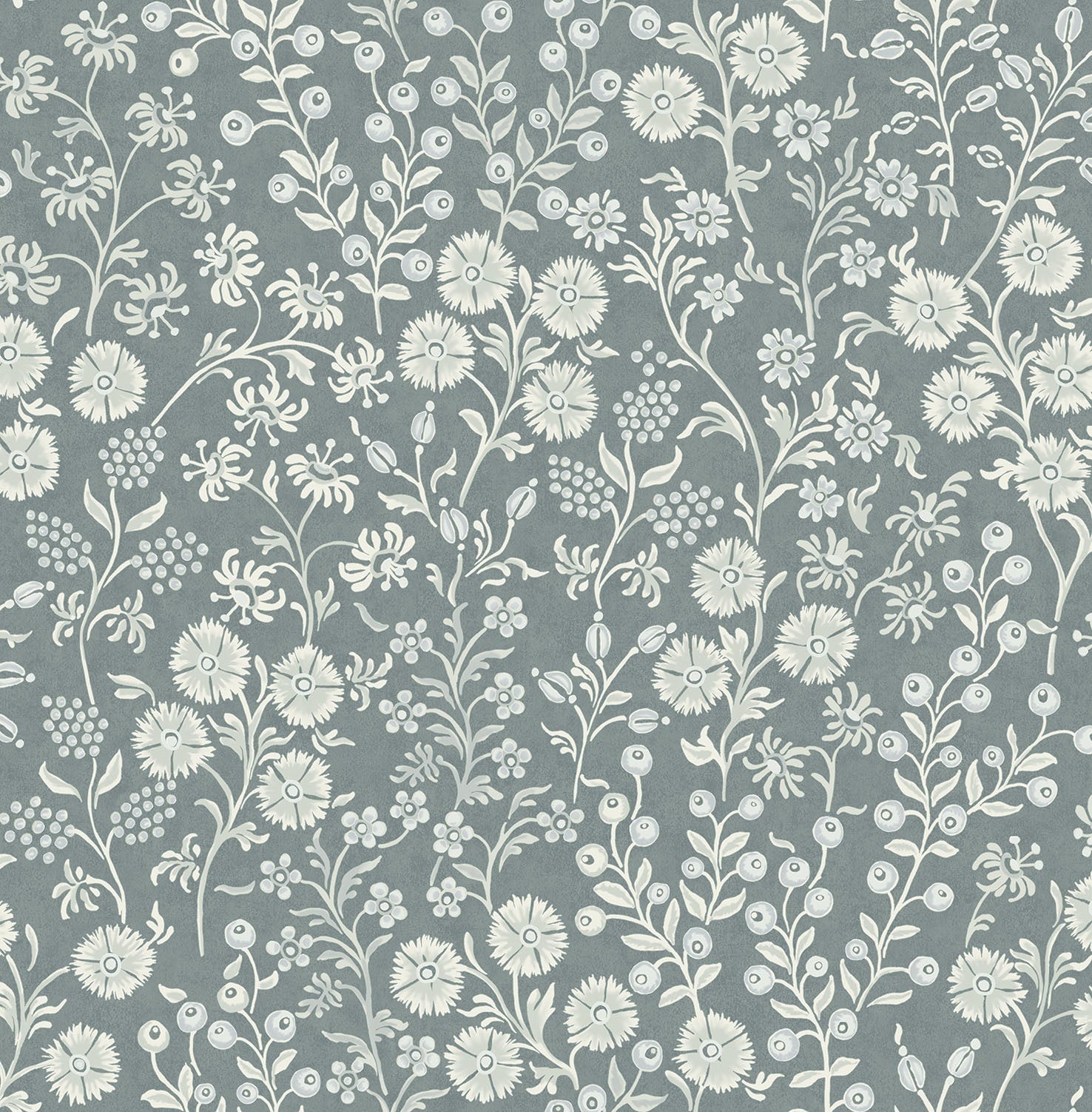 Eijffinger behang Posy 316046 foliage silver blue