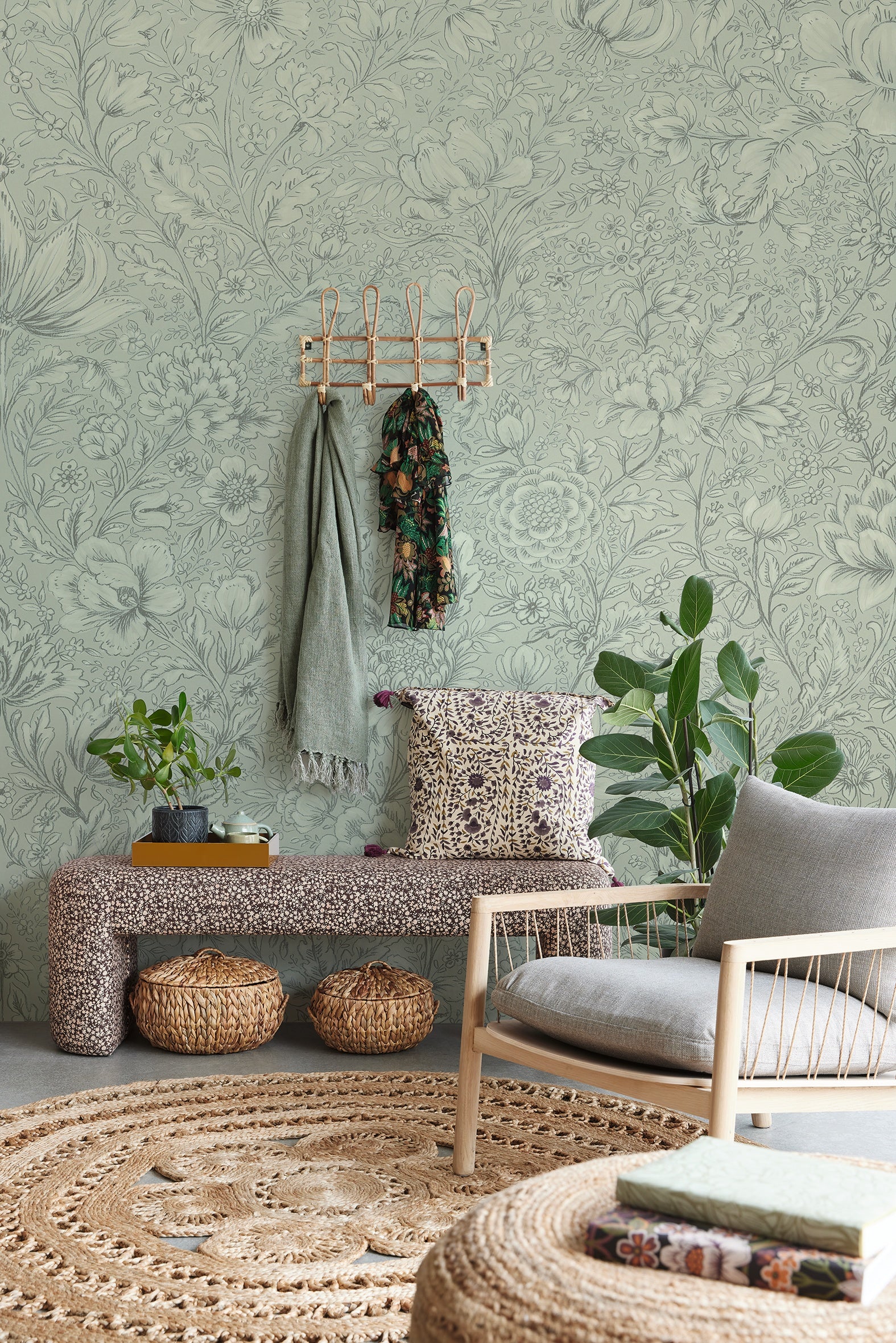 Eijffinger behang Posy 316085 in interieur