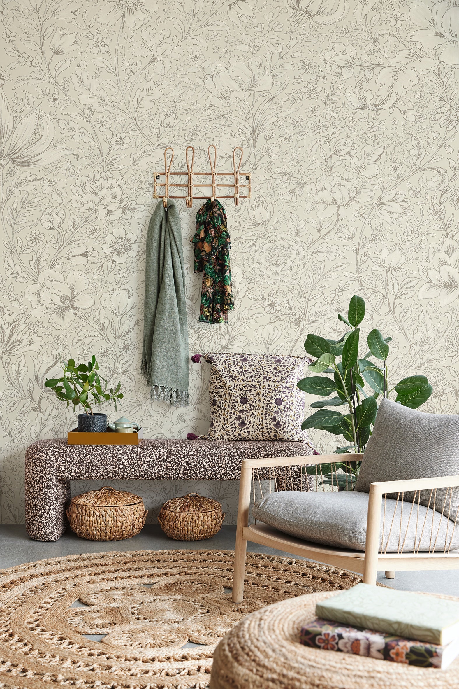 Eijffinger behang Posy 316087 in interieur