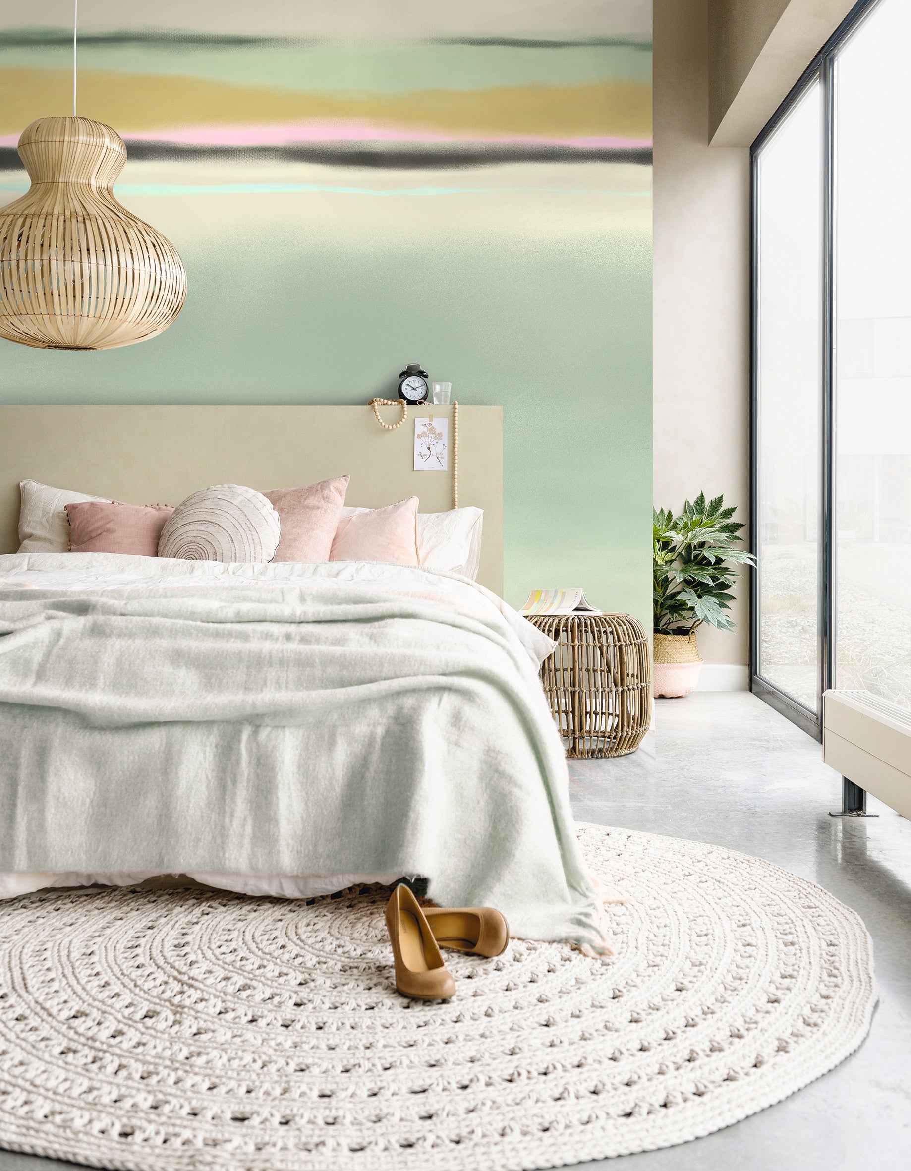 Eijffinger behang Twist 318071 upside down in interieur