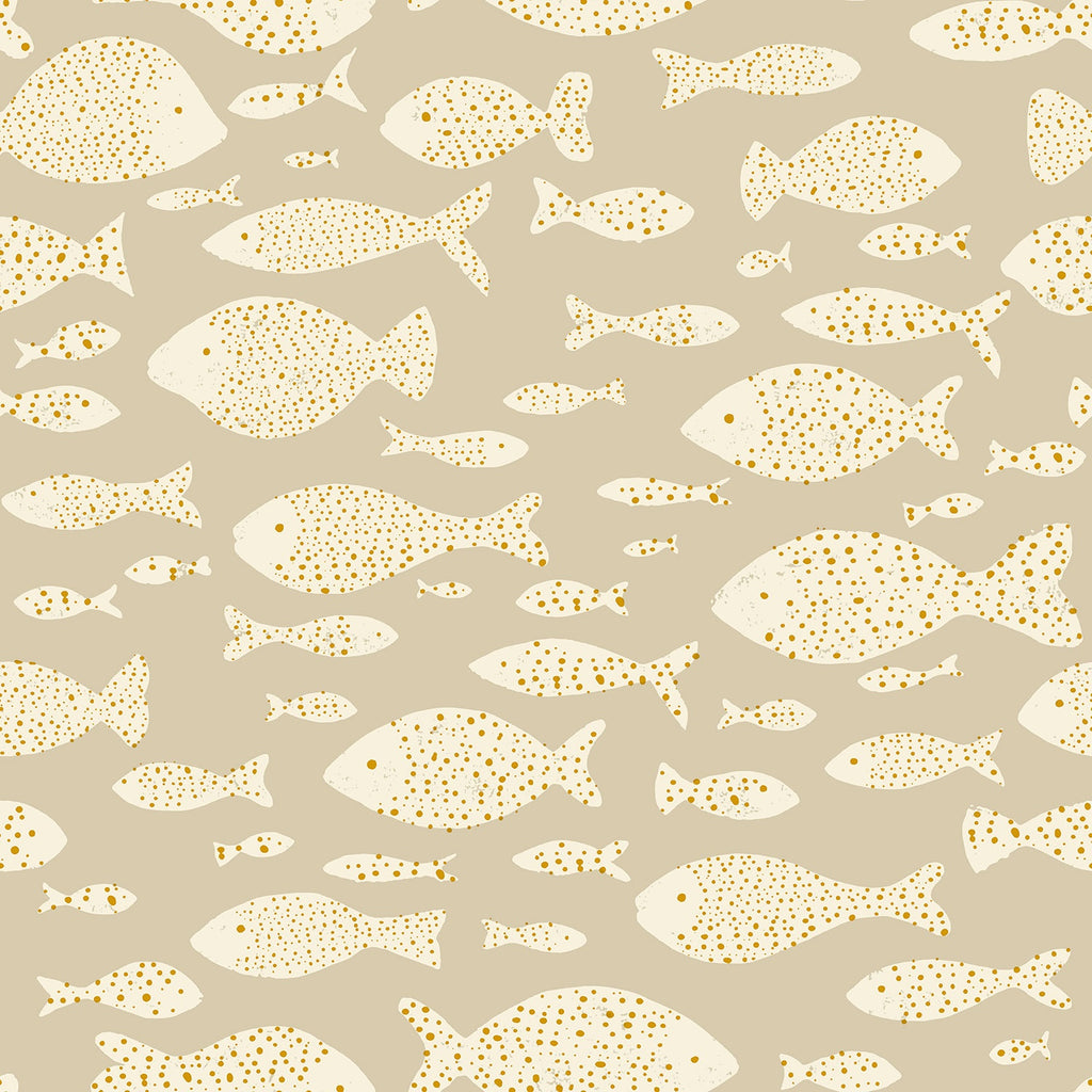 Eijffinger behang Explore 323000 fishes beige