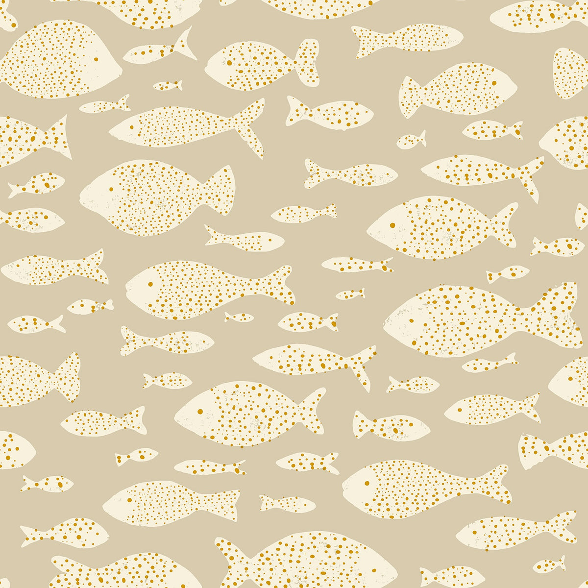 Eijffinger behang Explore 323000 fishes beige