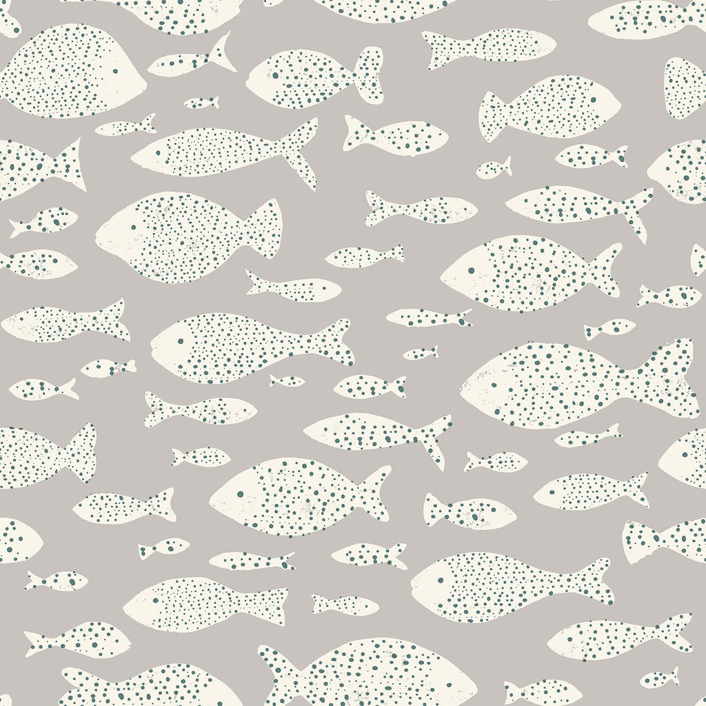 Eijffinger behang Explore 323003 fishes grey