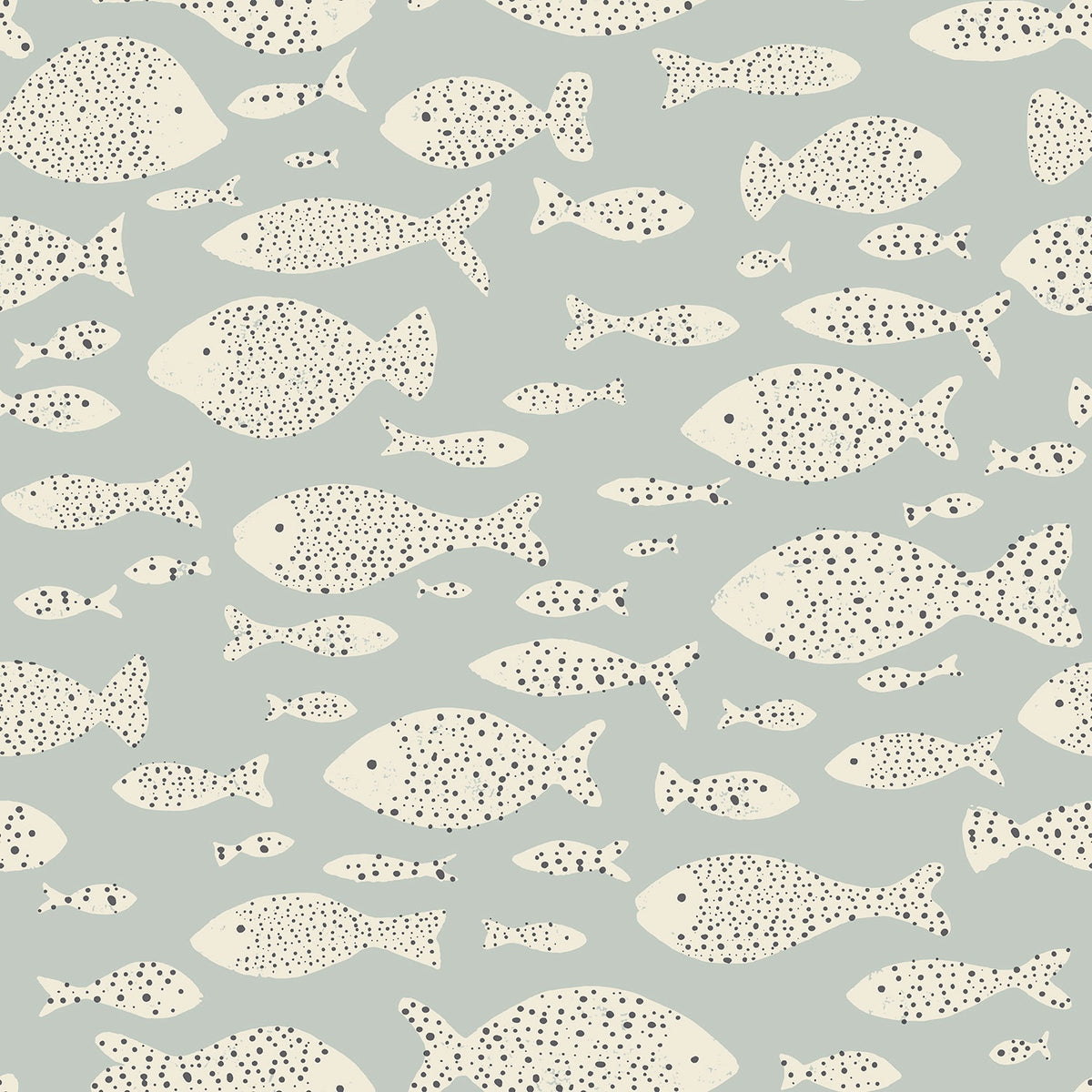 Eijffinger behang Explore 323004 fishes celadon