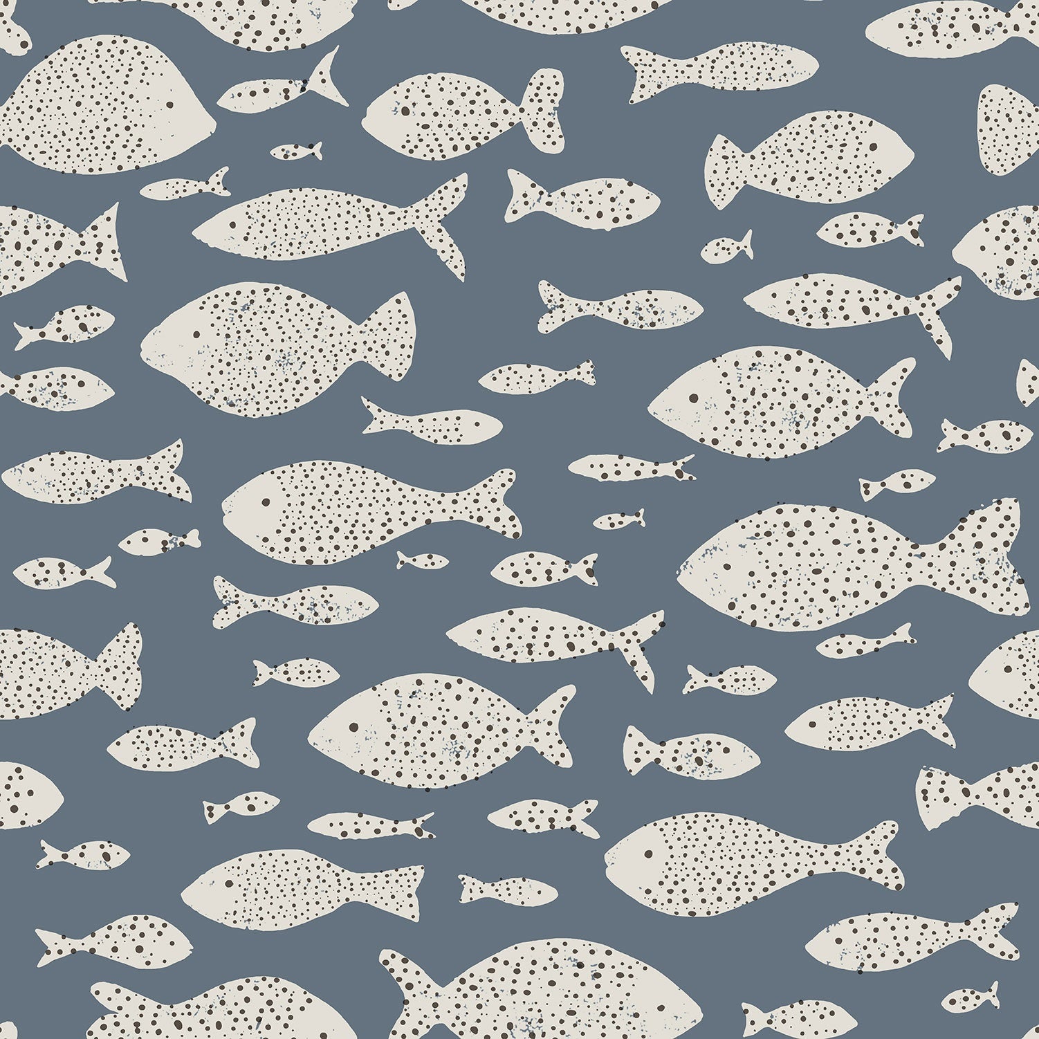 Eijffinger behang Explore 323006 fishes indigo