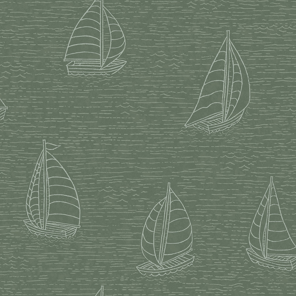 Eijffinger behang Explore 323015 boats dark green