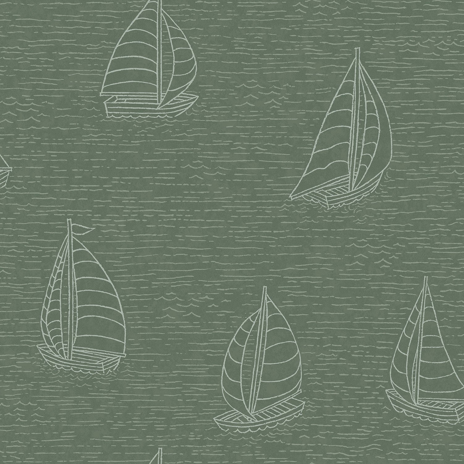 Eijffinger behang Explore 323015 boats dark green
