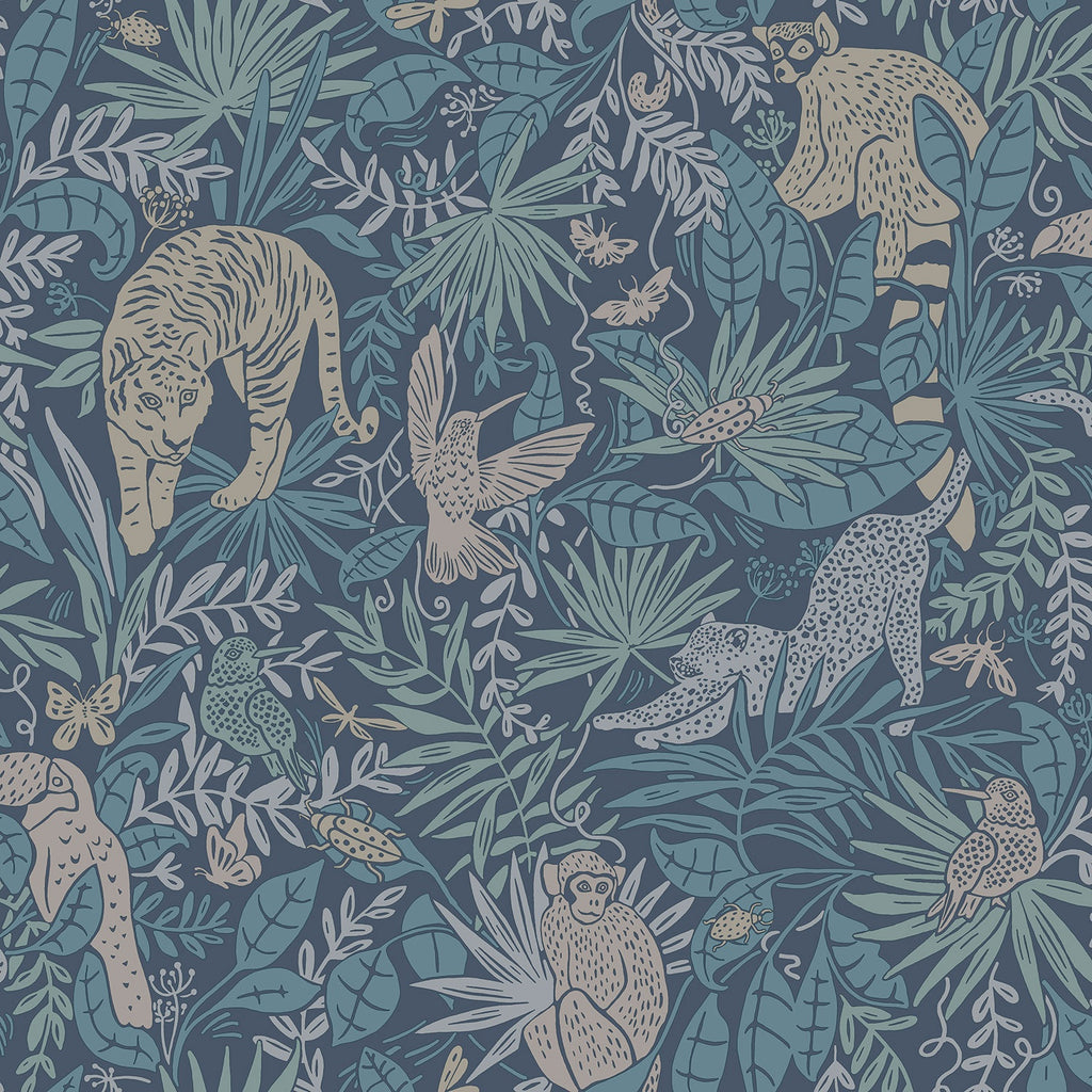 Eijffinger behang Explore 323025 jungle indigo