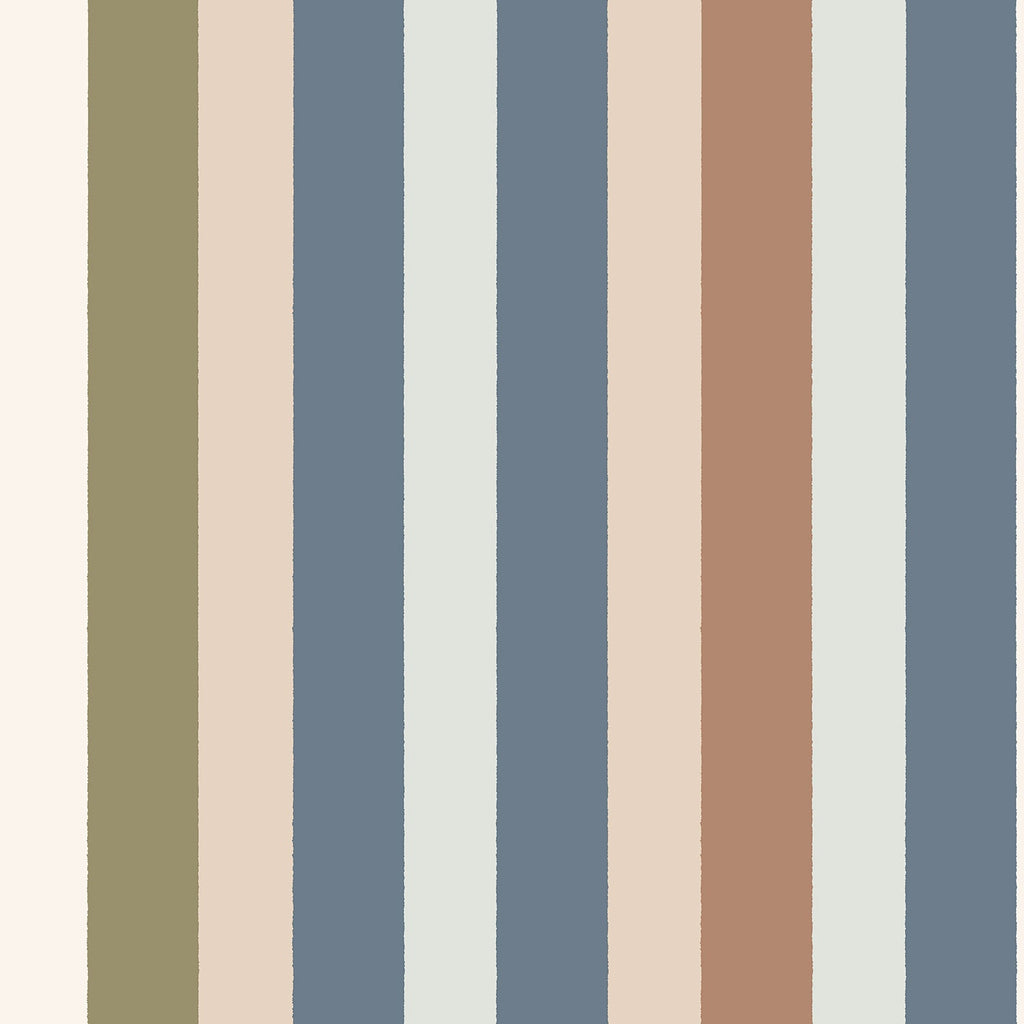 Eijffinger behang Explore 323053 multi colour stripe indigo