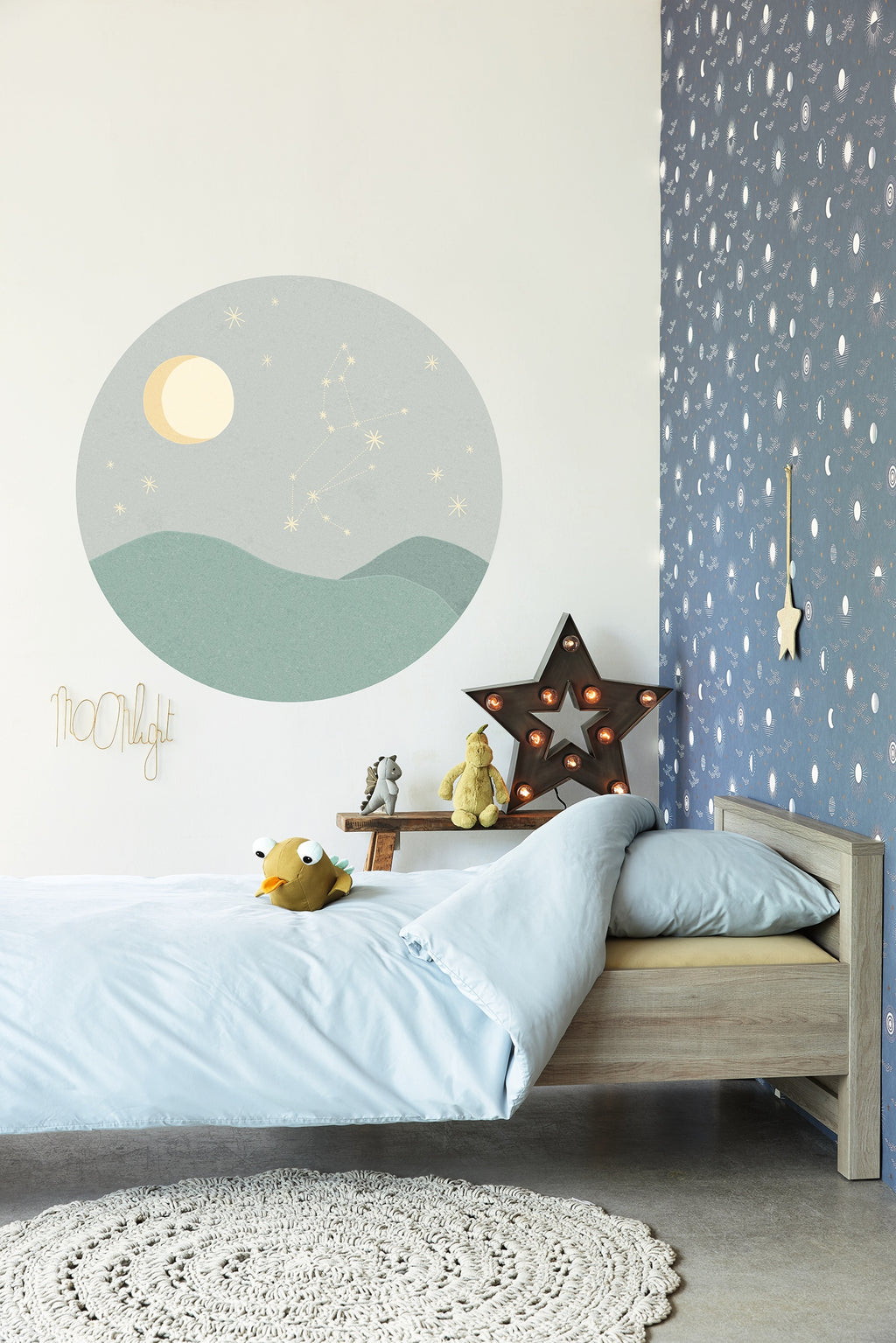 Eijffinger behang Explore 323085 blue in interieur