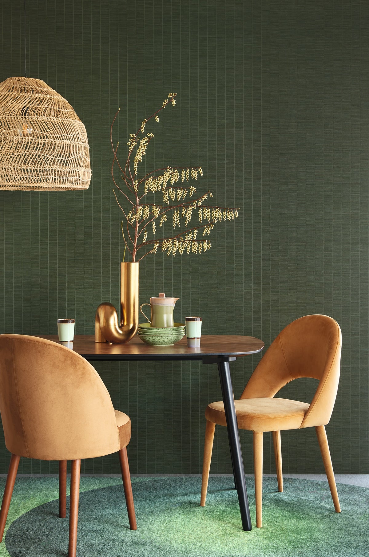 Eijffinger behang Emerald 333436 in interieur