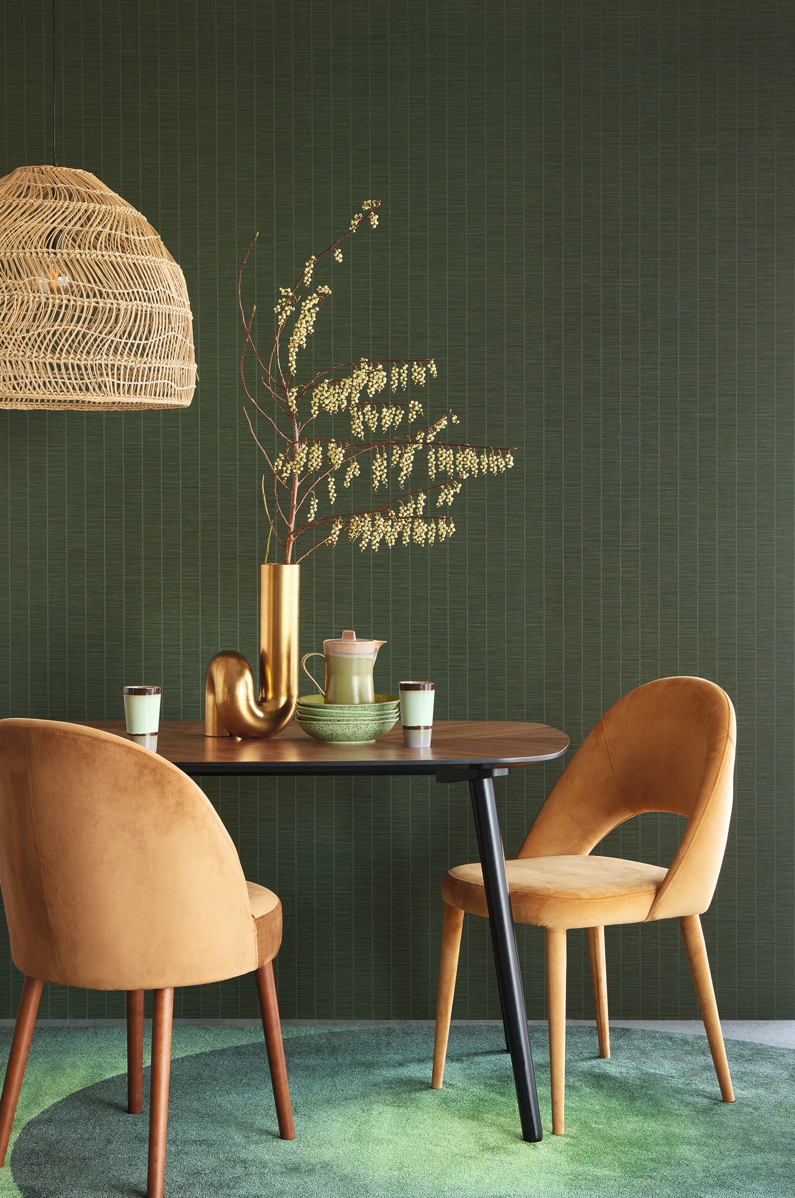 Eijffinger behang Emerald 333436 in interieur