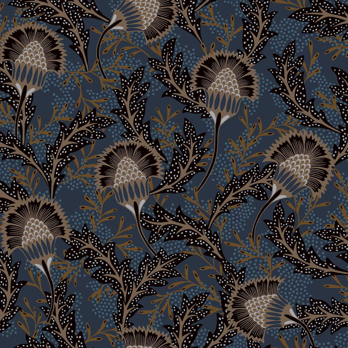 Eijffinger behang Solange 340215 midnight blue