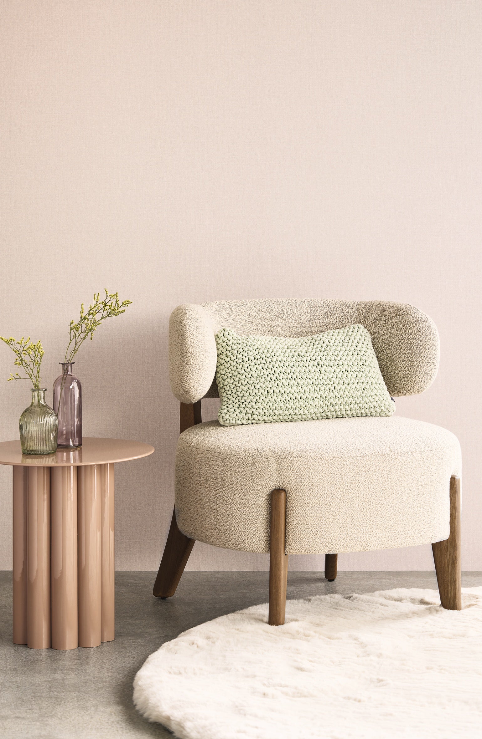 Eijffinger behang Linen Look 340620 in interieur
