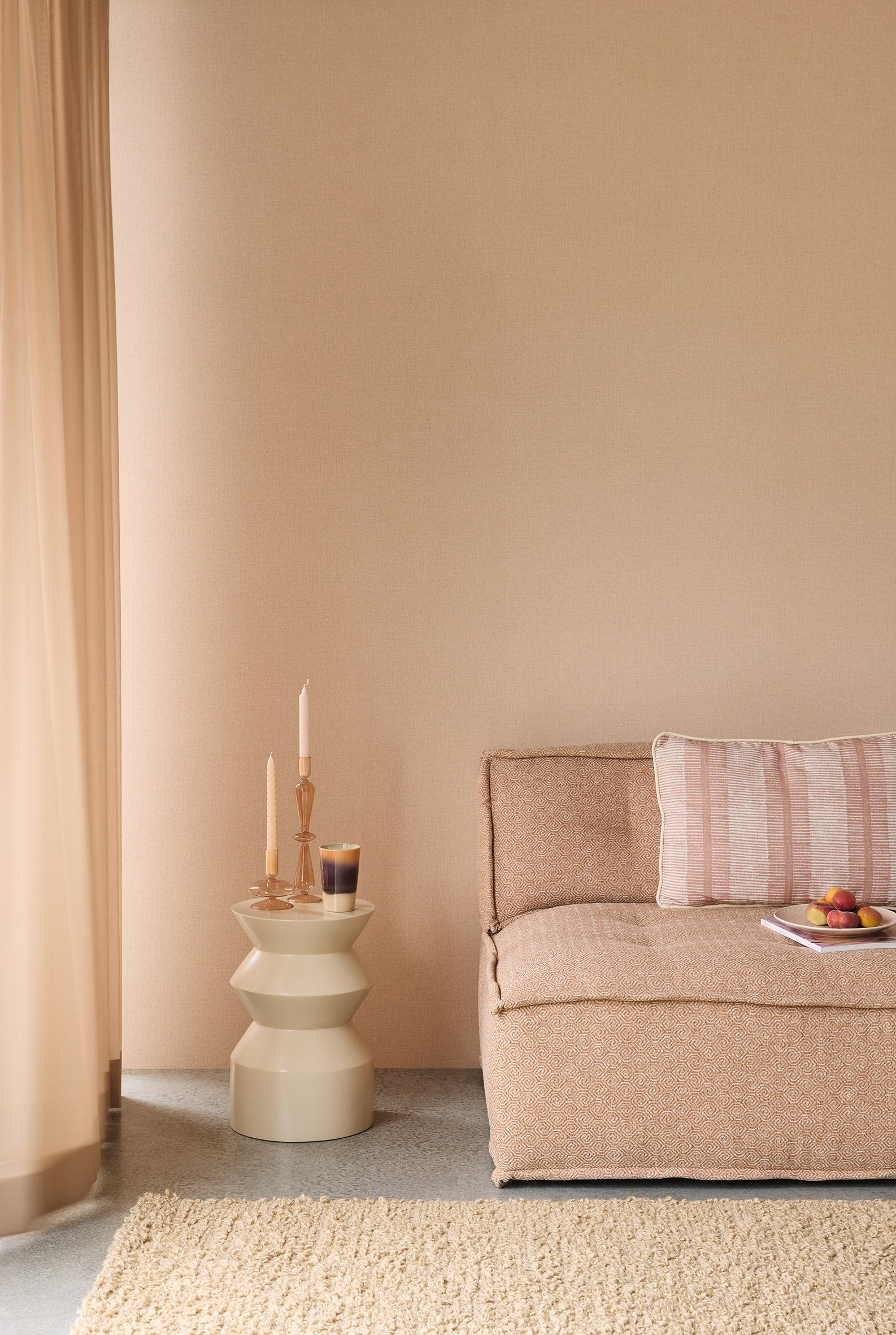Eijffinger behang Linen Look 340622 in interieur