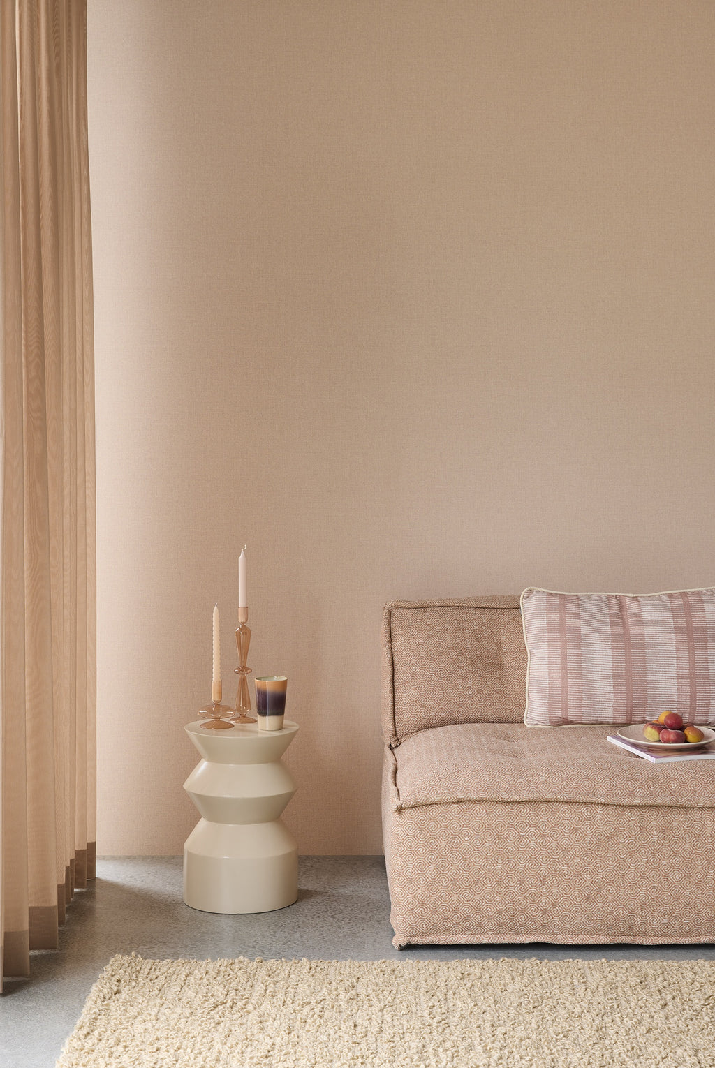 Eijffinger behang Linen Look 340622 in interieur