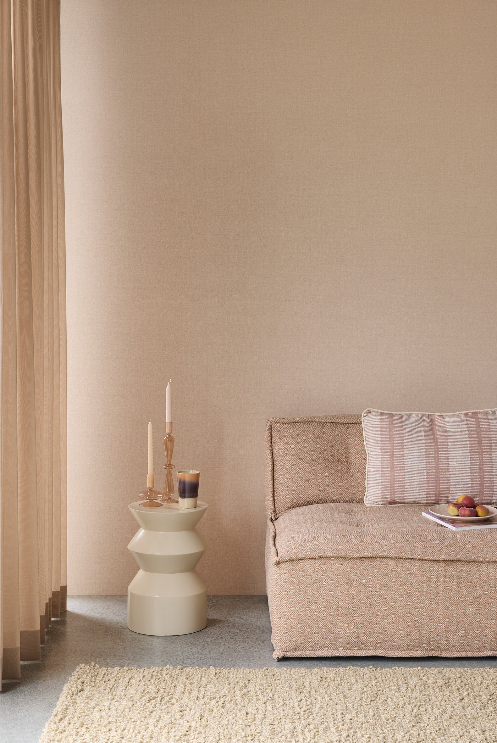 Eijffinger behang Linen Look 340622 in interieur