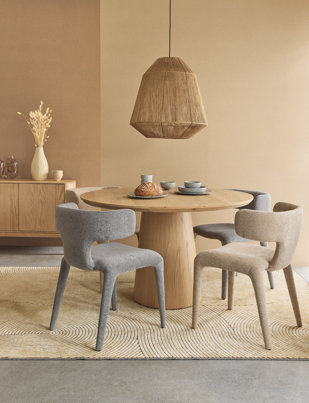 Eijffinger behang Linen Look 340630 in interieur