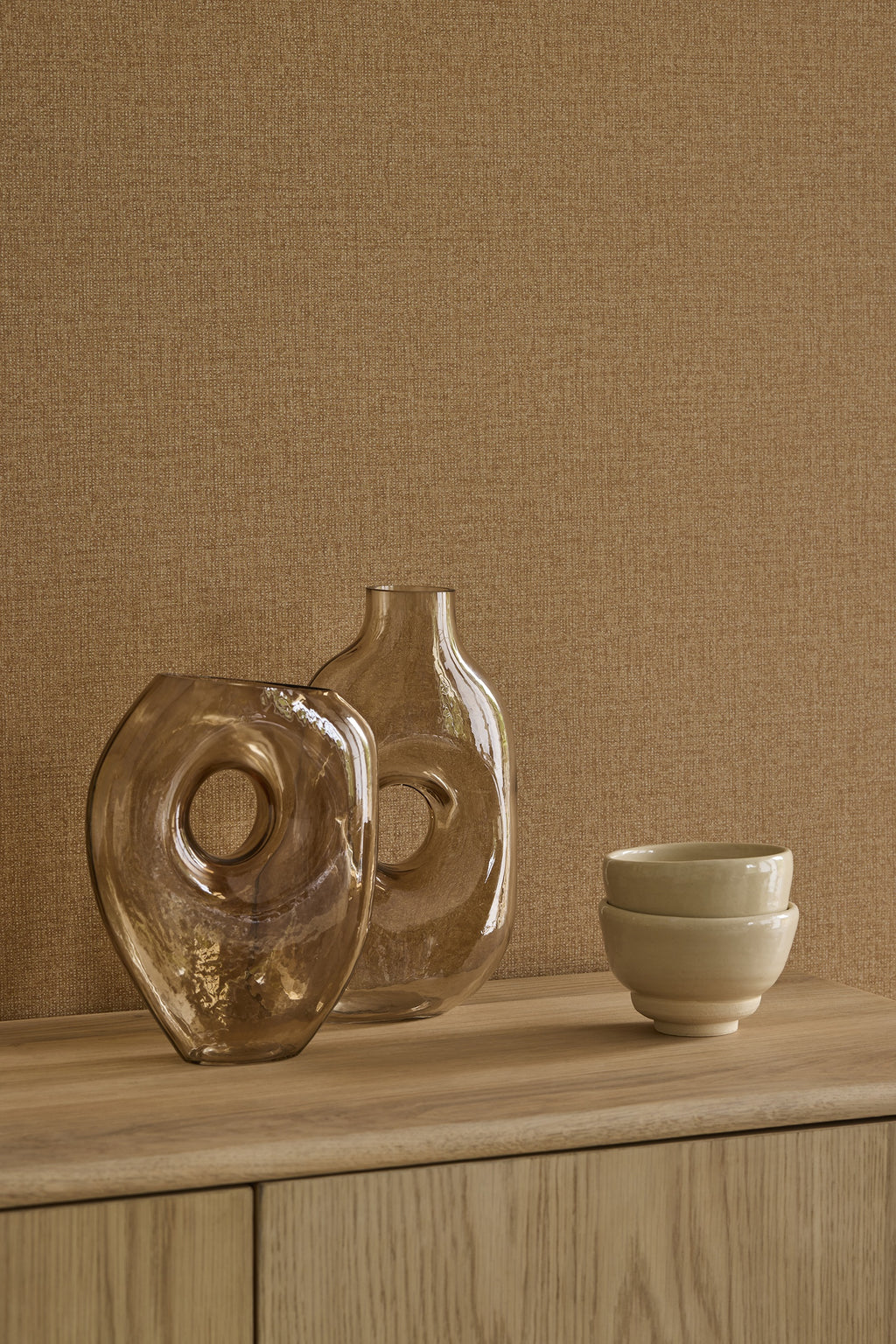 Eijffinger behang Linen Look 340631 in interieur