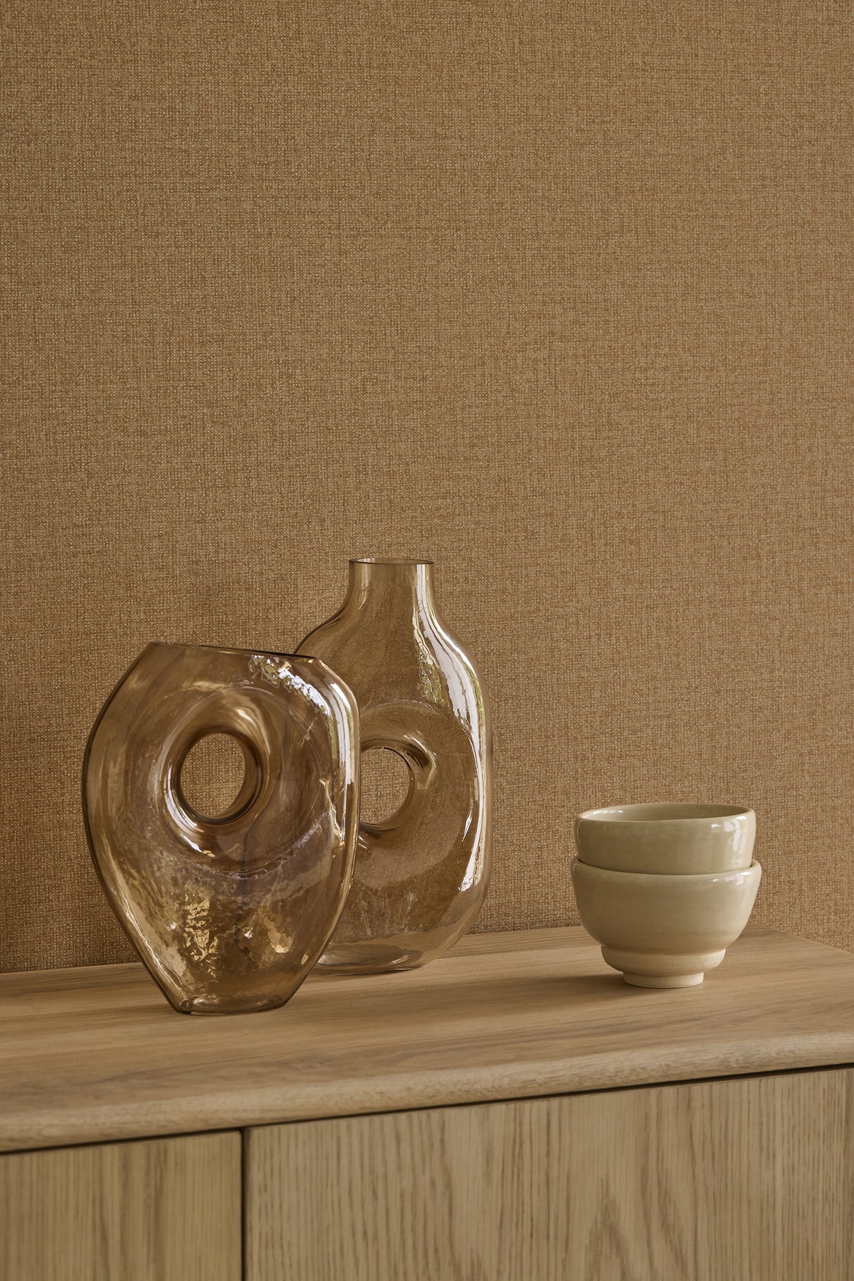 Eijffinger behang Linen Look 340631 in interieur