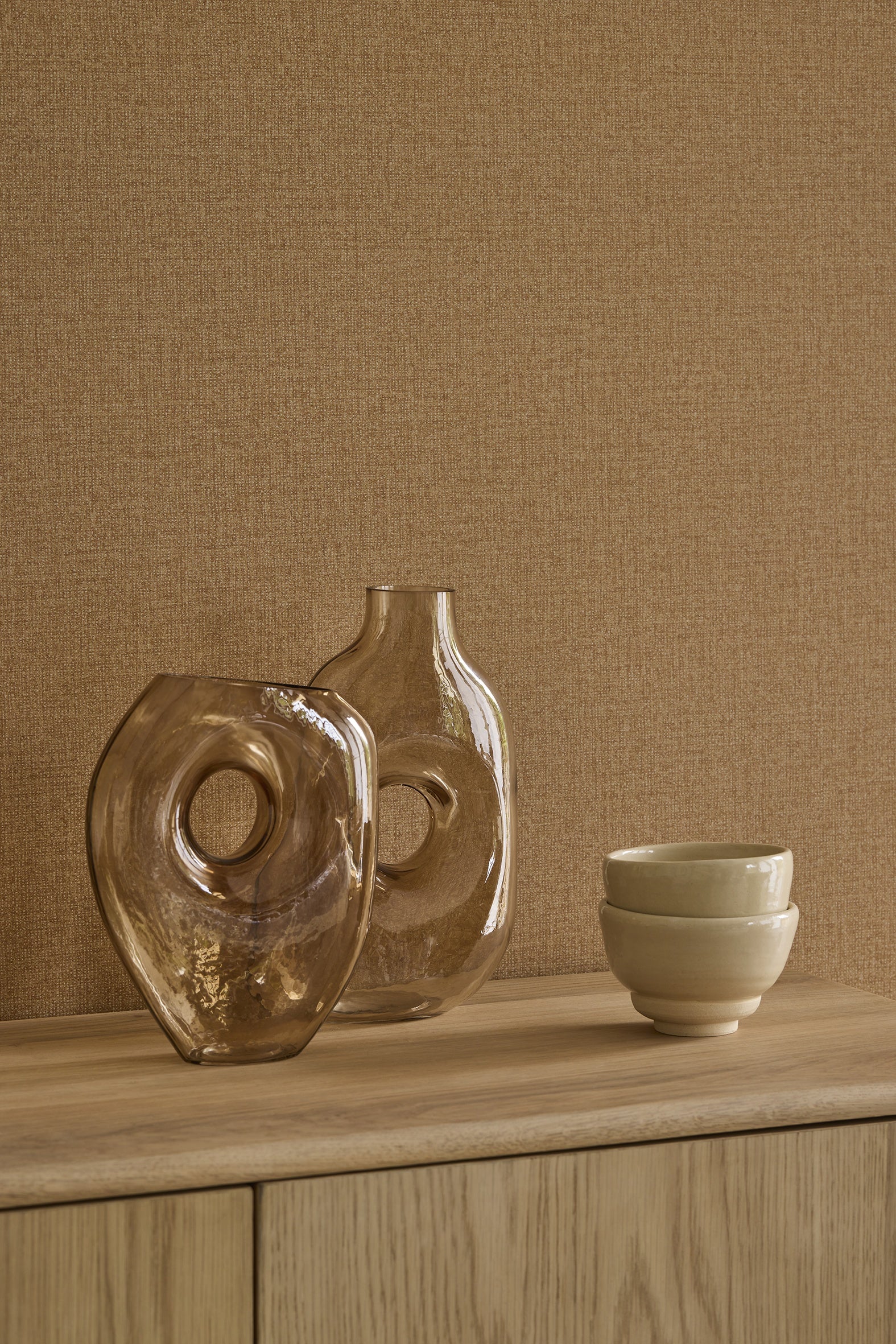 Eijffinger behang Linen Look 340631 in interieur