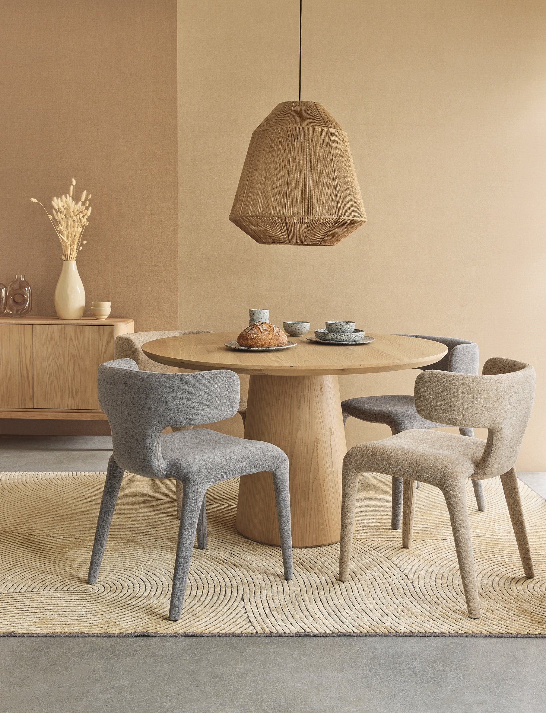 Eijffinger behang Linen Look 340631 in interieur