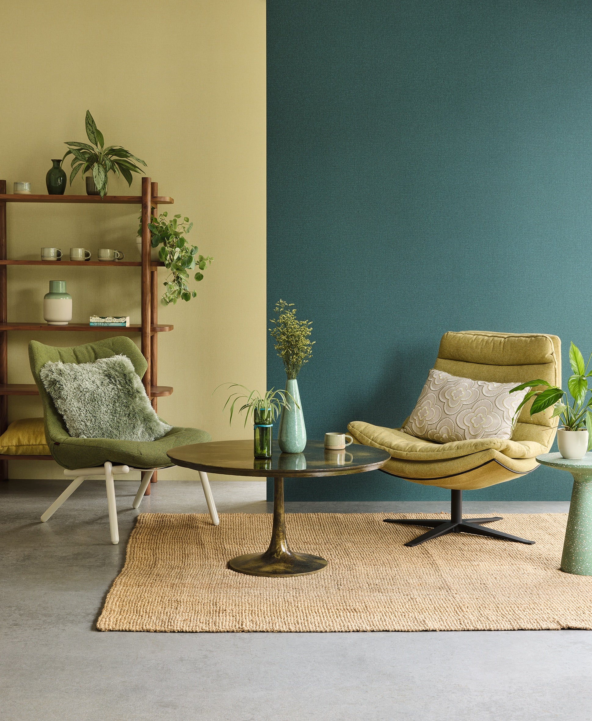 Eijffinger behang Linen Look 340639 in interieur