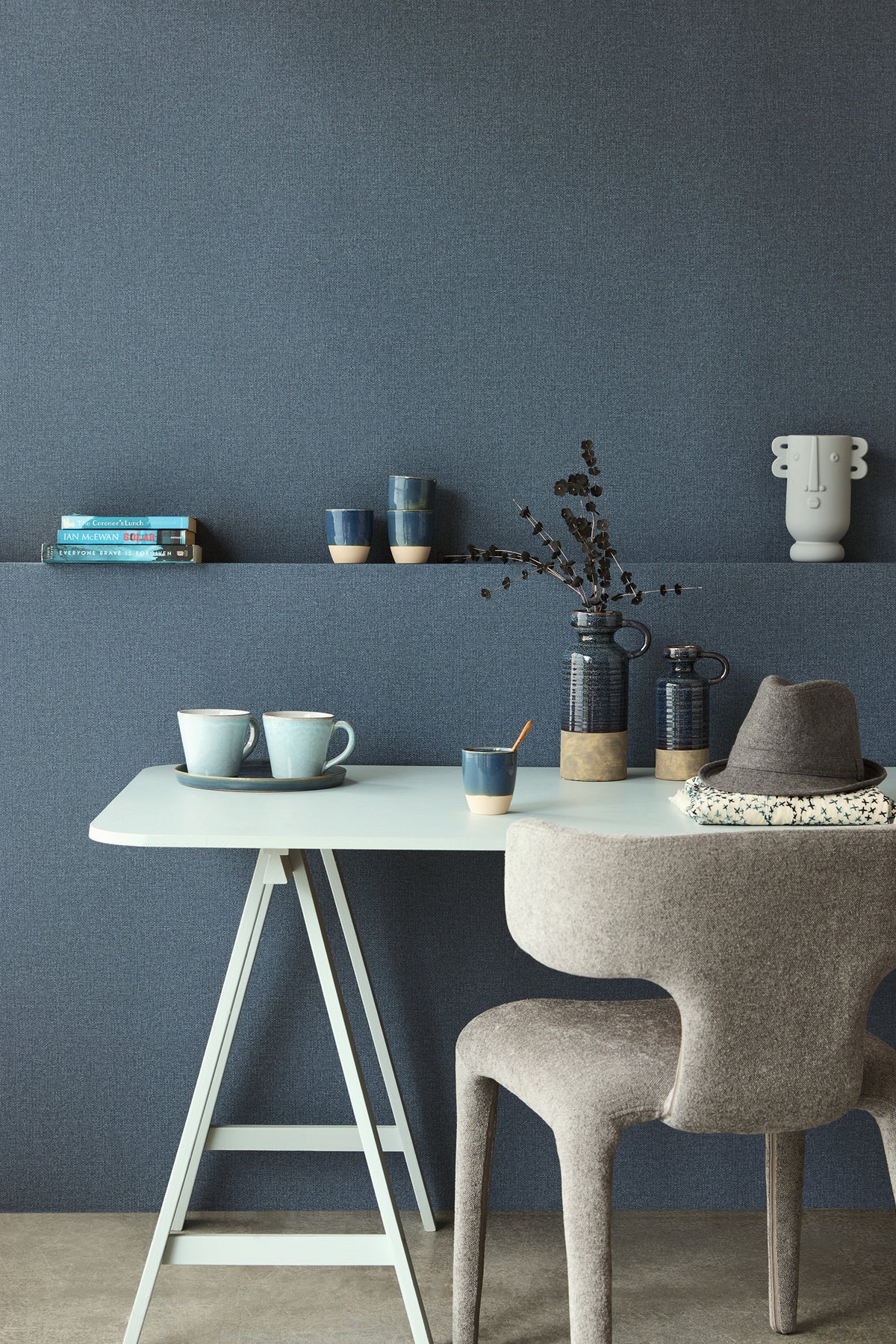 Eijffinger behang Linen Look 340642 in interieur