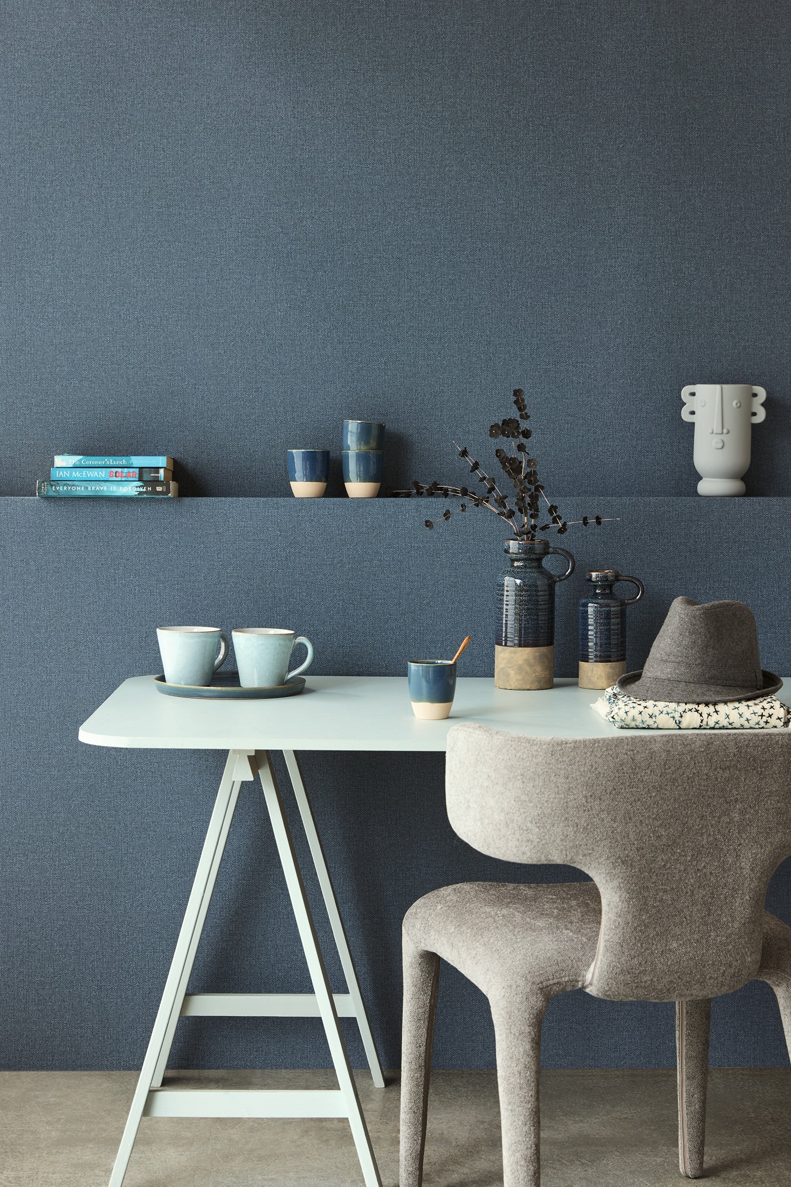 Eijffinger behang Linen Look 340642 in interieur