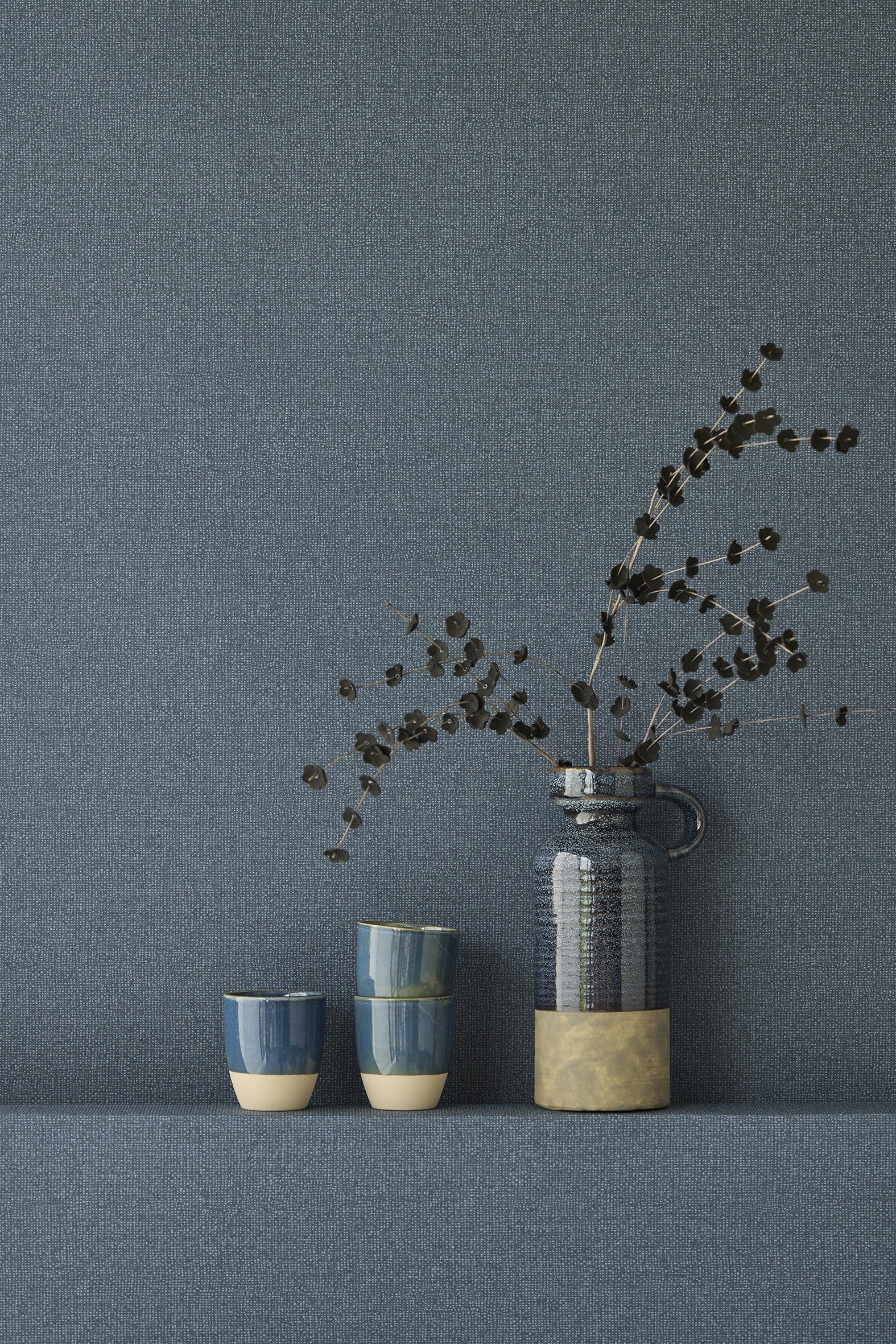 Eijffinger behang Linen Look 340642 in interieur