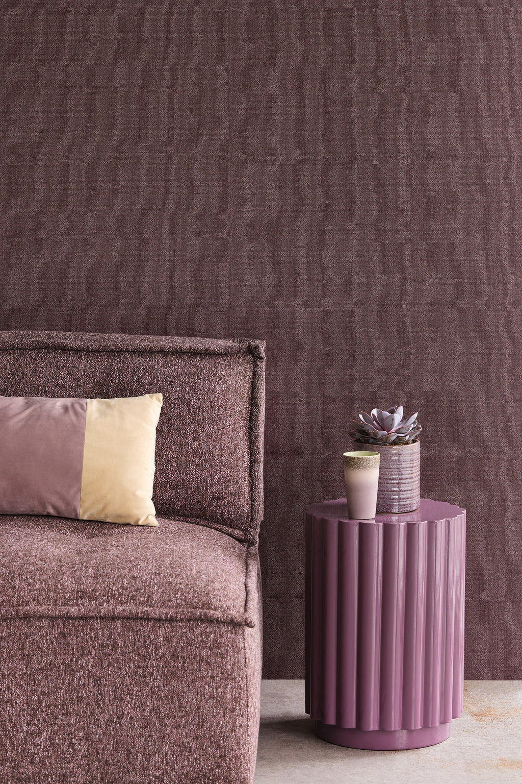 Eijffinger behang Linen Look 340644 in interieur