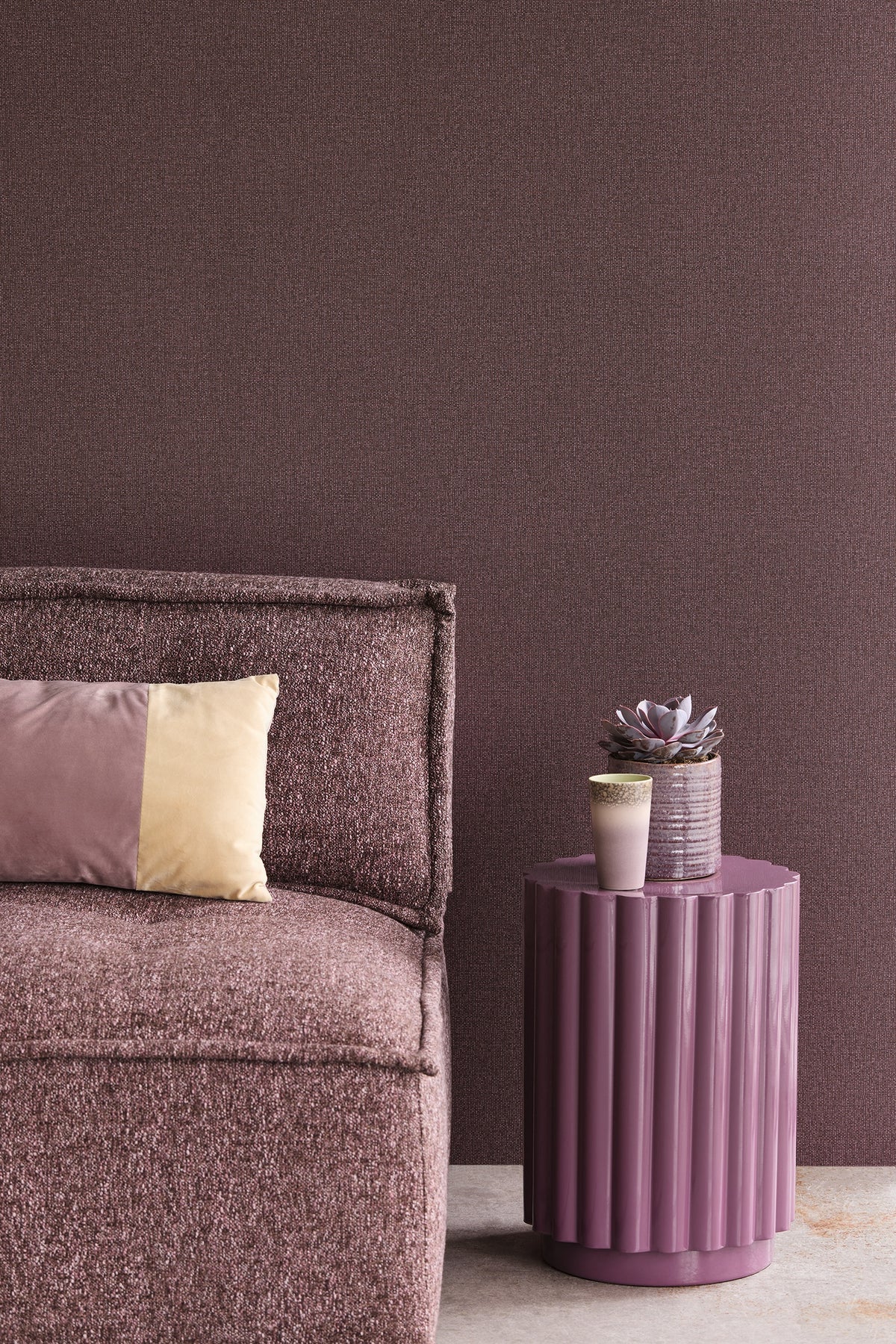 Eijffinger behang Linen Look 340644 in interieur