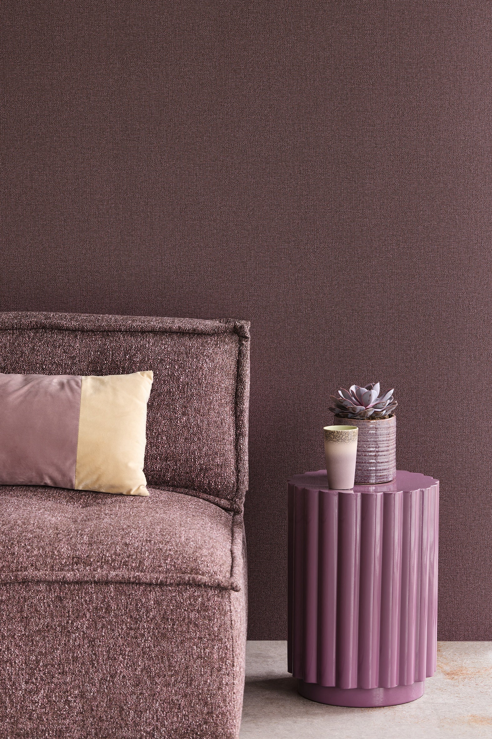 Eijffinger behang Linen Look 340644 in interieur