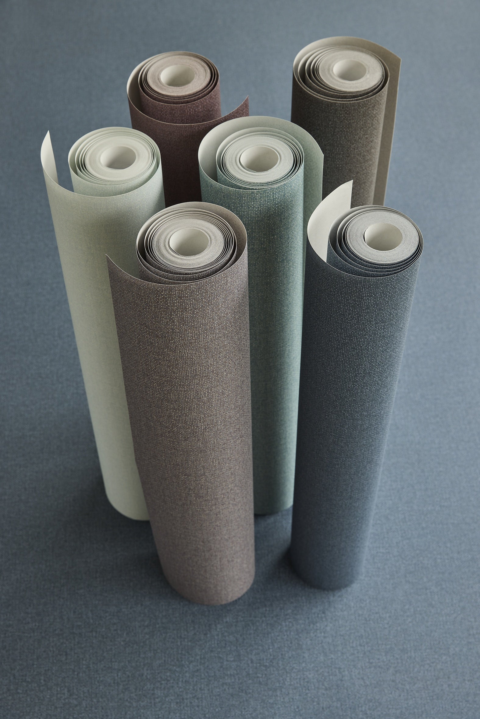 Eijffinger behang Linen Look 340645 boven mid den onder in interieur