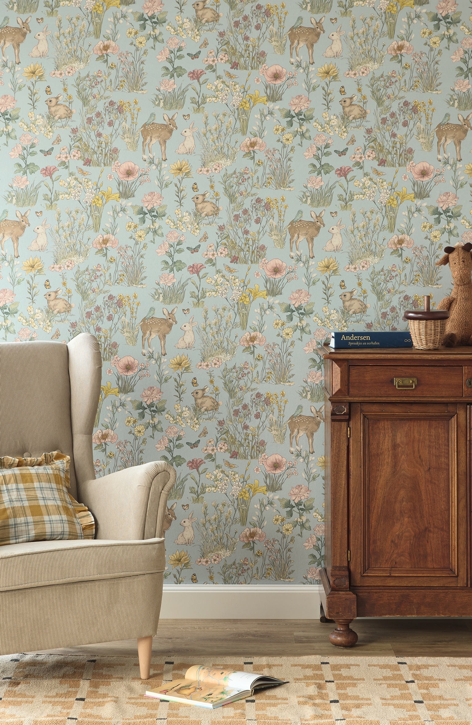 Eijffinger behang Tiny Treasures 363193 in interieur