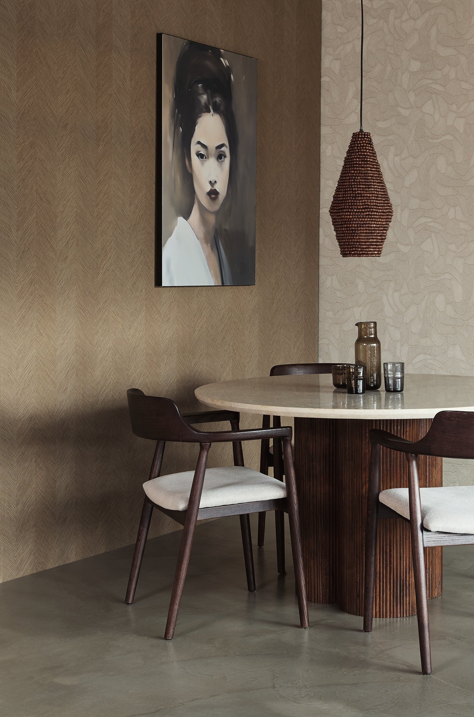 Eijffinger behang Calm Crafted 363211 in interieur