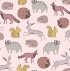 Eijffinger behang Mini Me 399052 forest animals roze geel