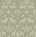 Eijffinger behang Mini Me 399081 safari silhouet groen