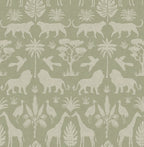 Eijffinger behang Mini Me 399081 safari silhouet groen