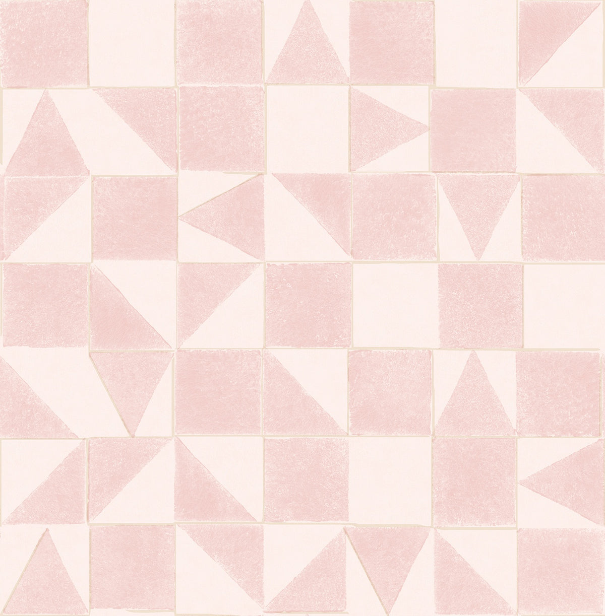 Eijffinger behang Mini Me 399091 tangram roze