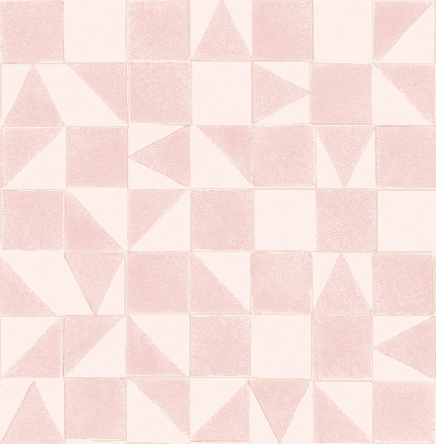 Eijffinger behang Mini Me 399091 tangram roze
