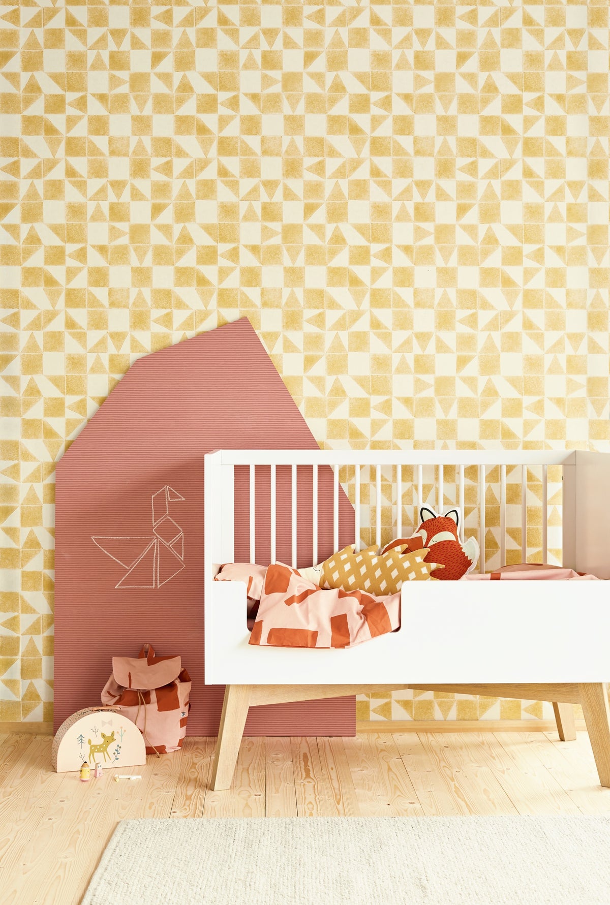 Eijffinger behang Mini Me 399093 in interieur