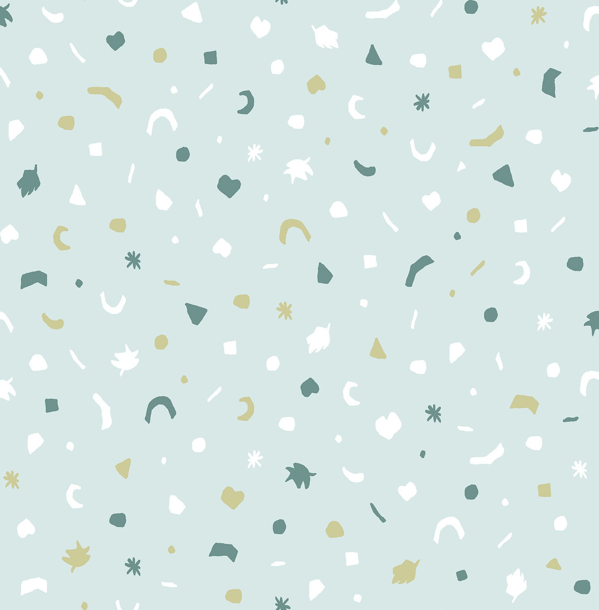 Eijffinger behang Mini Me 399102 scatter groen blauw