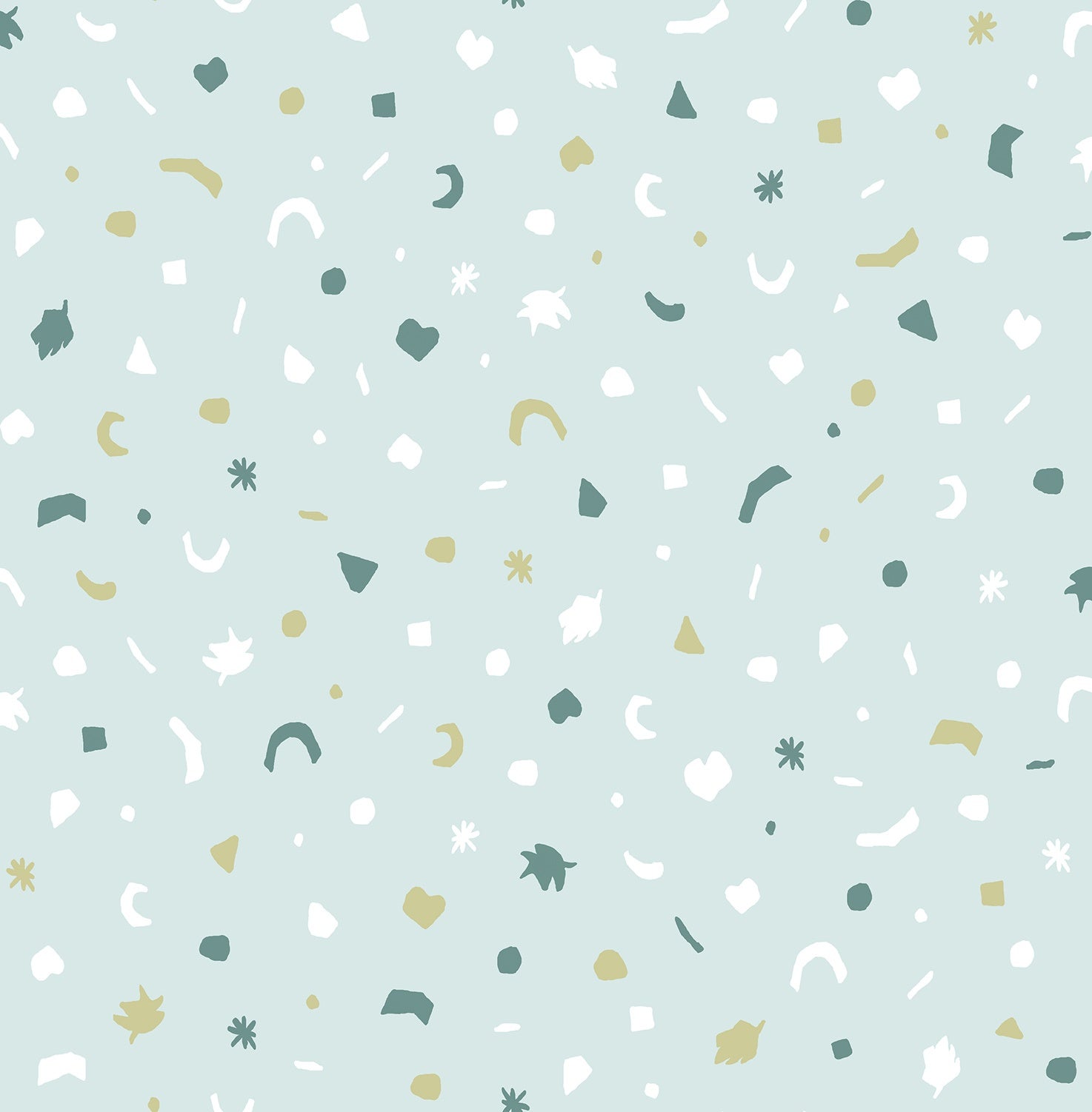Eijffinger behang Mini Me 399102 scatter groen blauw