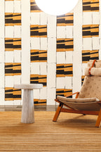 Élitis Art Paper Okinawa RM 1032 04 in een sfeervol interieur